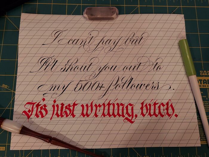 Actual Quote From An Influencer Who Wanted Me To Address 250 Wedding Invites And Save The Date Cards. If It's "Just Writing" Surely You Can Do It Yourself 🤗