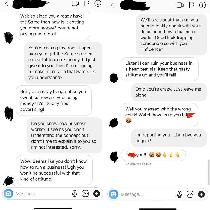 My Friend Who Is About To Start A Business Got This Today From Influencer Who Wants Her To Send Clothing For Free To Post On Ig To Promote. She Will Be Selling The Sarees-It’s A Traditional Indian Outfit. Prices Are $250-$400 Per Saree For Context