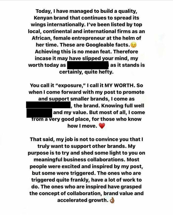 Kenyan Influencer On Why She Deserves Free Things