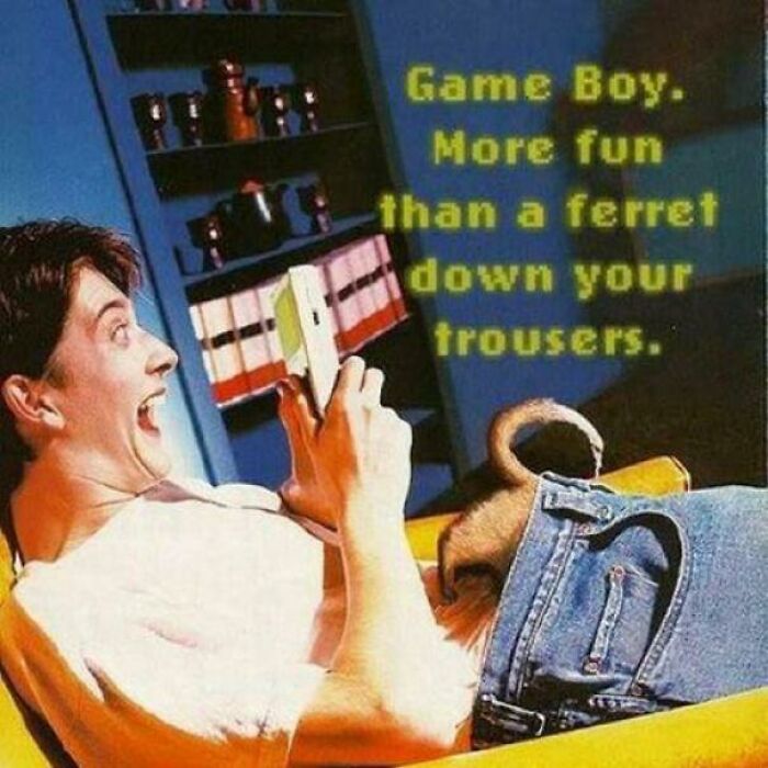 This Is A Real Advertisement For The Gameboy In The 1990