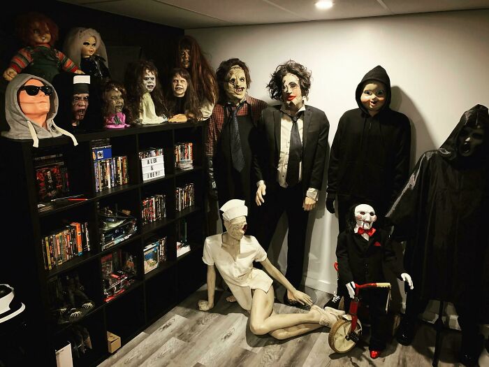 One Corner Of My Cark Creepy Cinema Room!