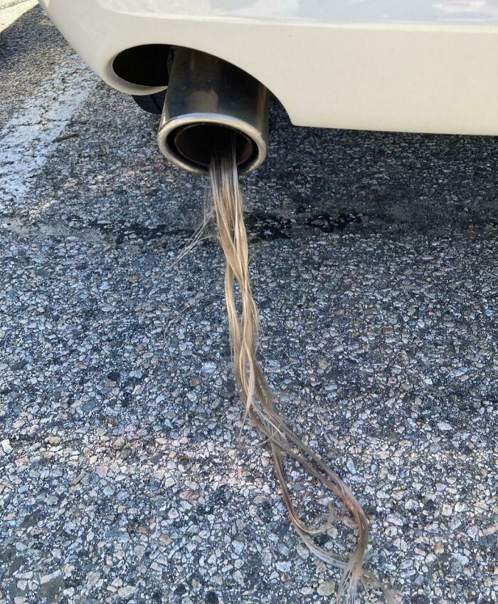 Acabo de descubrir el "pelo del tubo de escape" y no me gusta nada