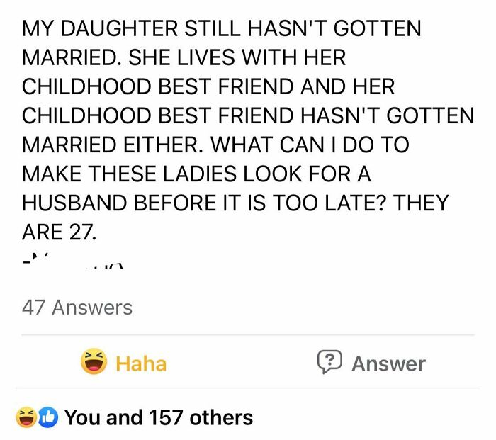 "My Daughter And Her Best Friend / Room Mate." - Worried Parent