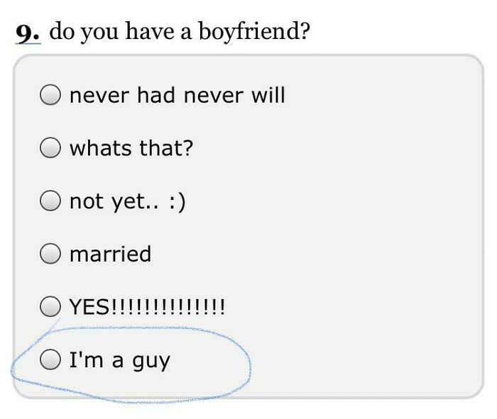 The Next Question Was The Same But Girlfriend/Girls