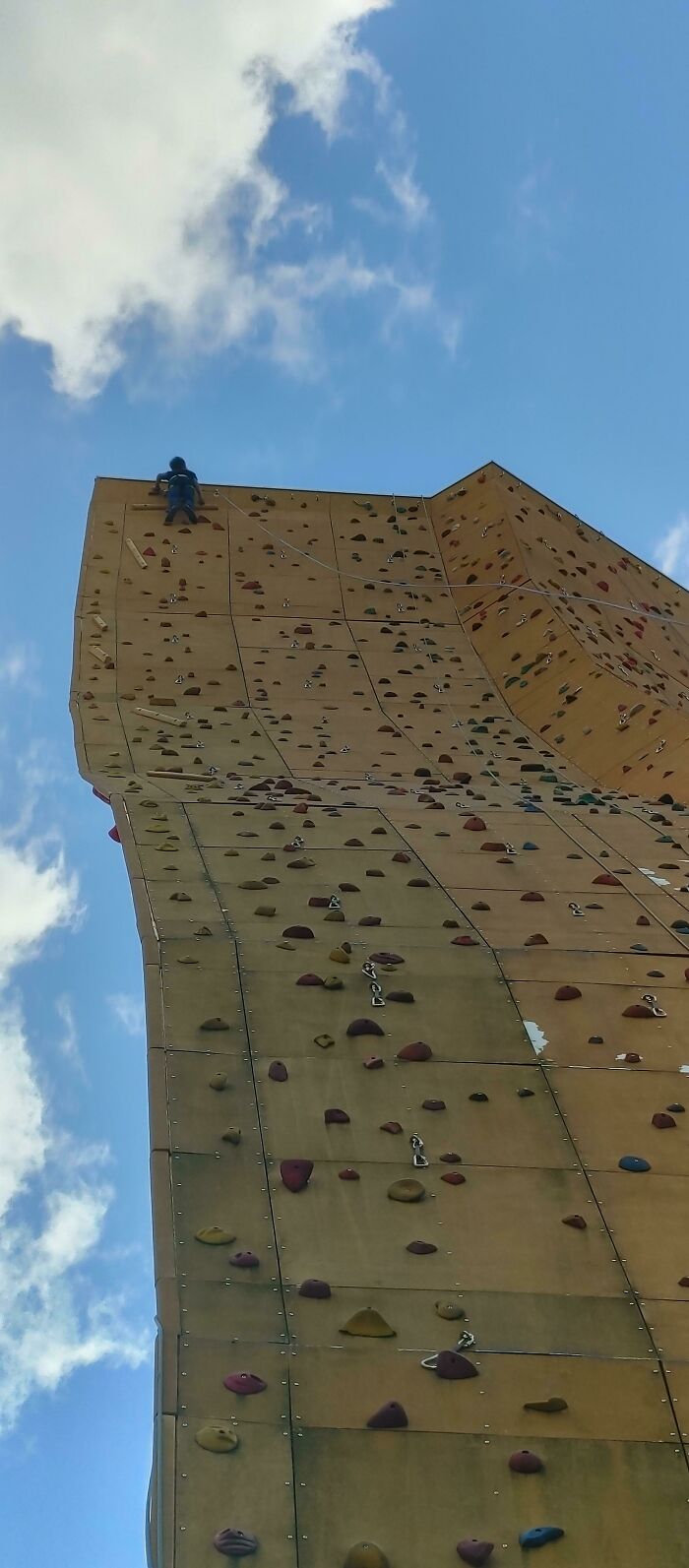 Snapped A Pic Of My Kid Doing His First Climb At The Toren Here In Groningen