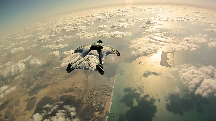 Oscar Lozada Over The Dubai Coastline