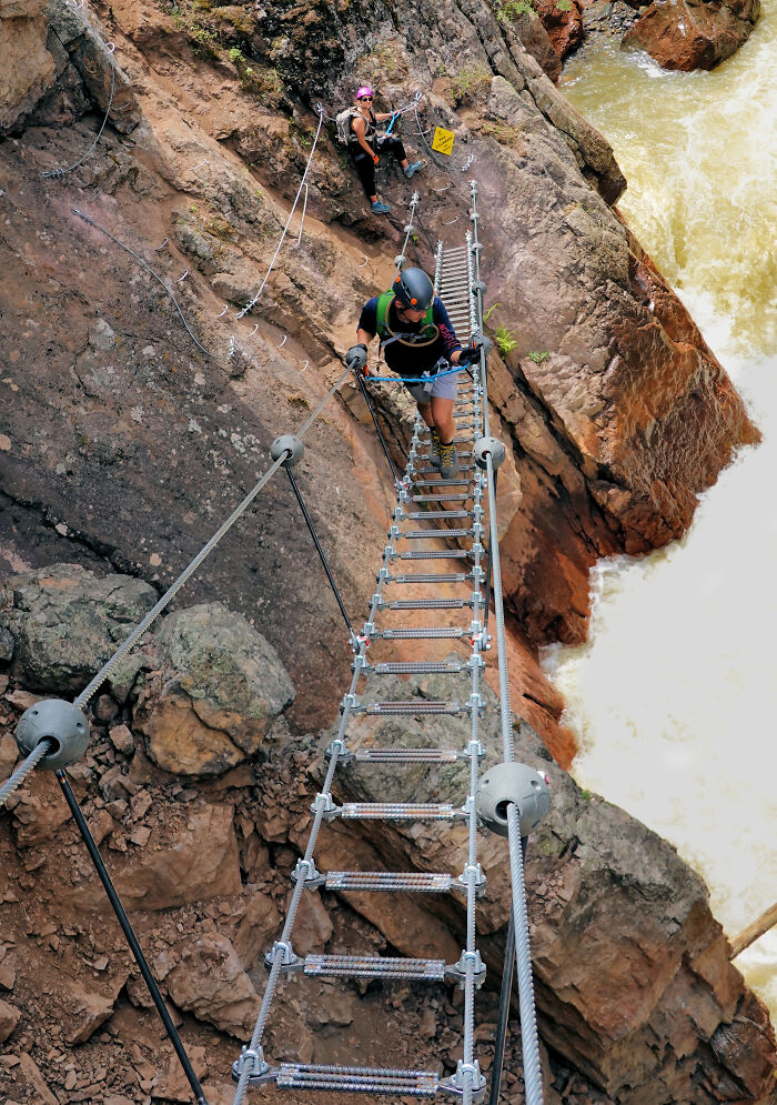 Ouray, Co Via Ferrata Sky Ladder
