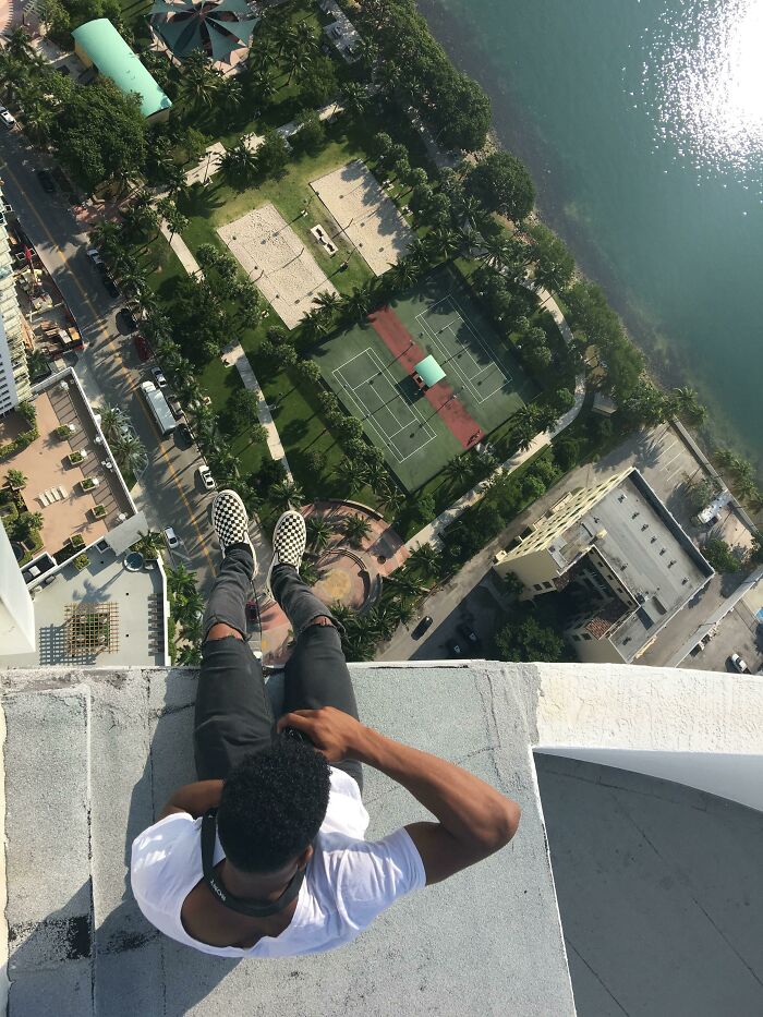 Got On The Roof Of A 60 Story Building In Miami Just So We Can Take A Few Interesting Pictures