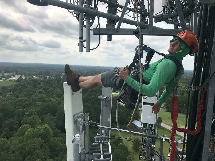 Working On Cellphone Towers, At About 300 Ft