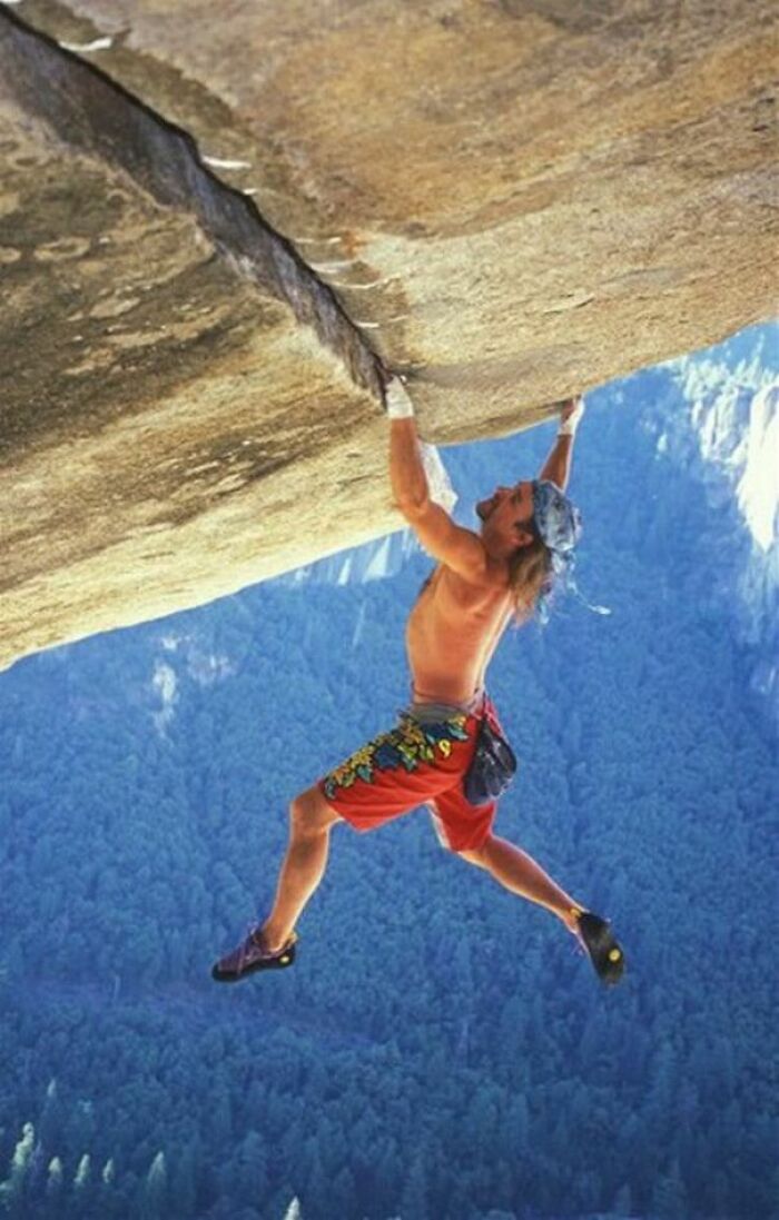 Wolfgang Güllich Free Climbing In Yosemite