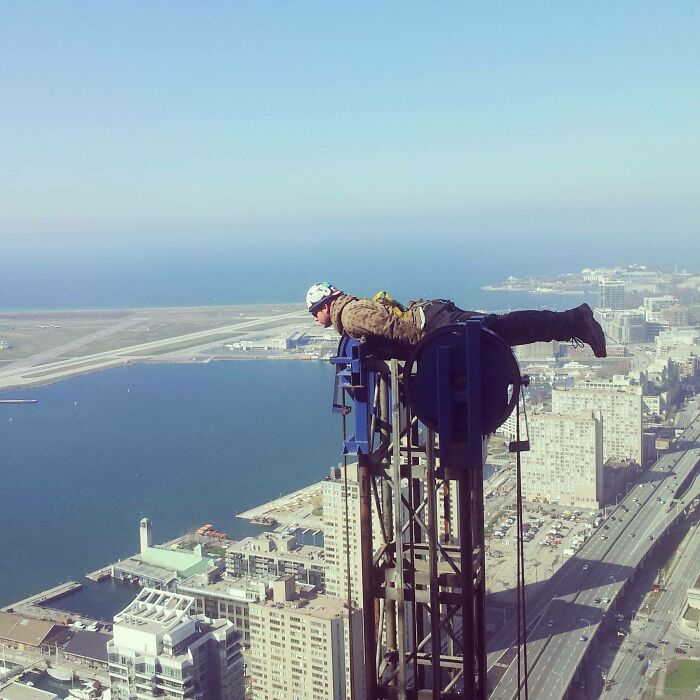 Planking A Radio Tower