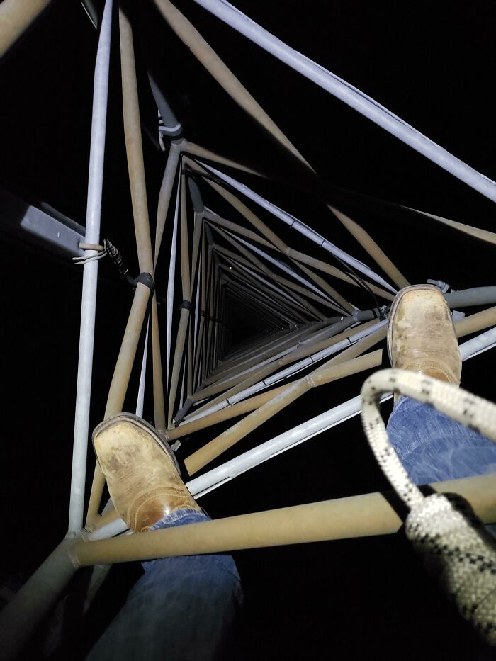 Climbing At Night Is Peaceful, But The Abyss Is Always Waiting