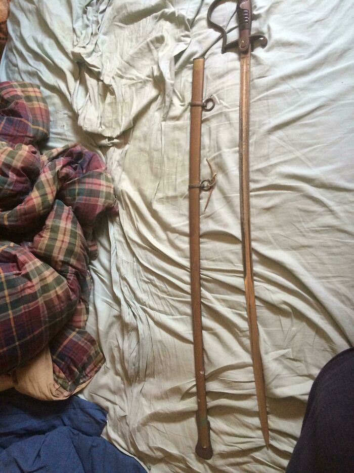 This Wwii Era Turkish Army Officers Dress Sword That I Found Cleaning Out My Grandfathers Things. We Sadly Have No Idea How He Got It To Begin With. He Was Not A Weapons Collector