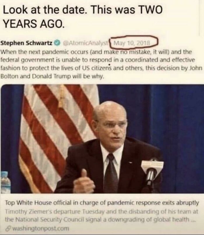 When A Pandemic Comes And We Are Unable To Respond In A Coordinated And Effective Fashion, Make No Mistake About It...