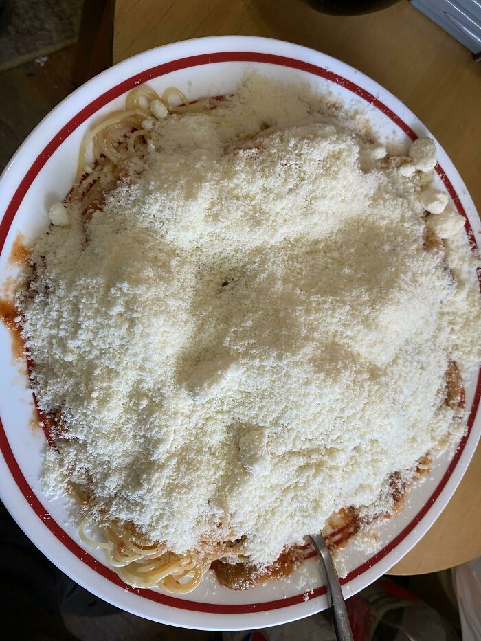 Spaghetti With The Proper Amount Of Powdered Cheese Product