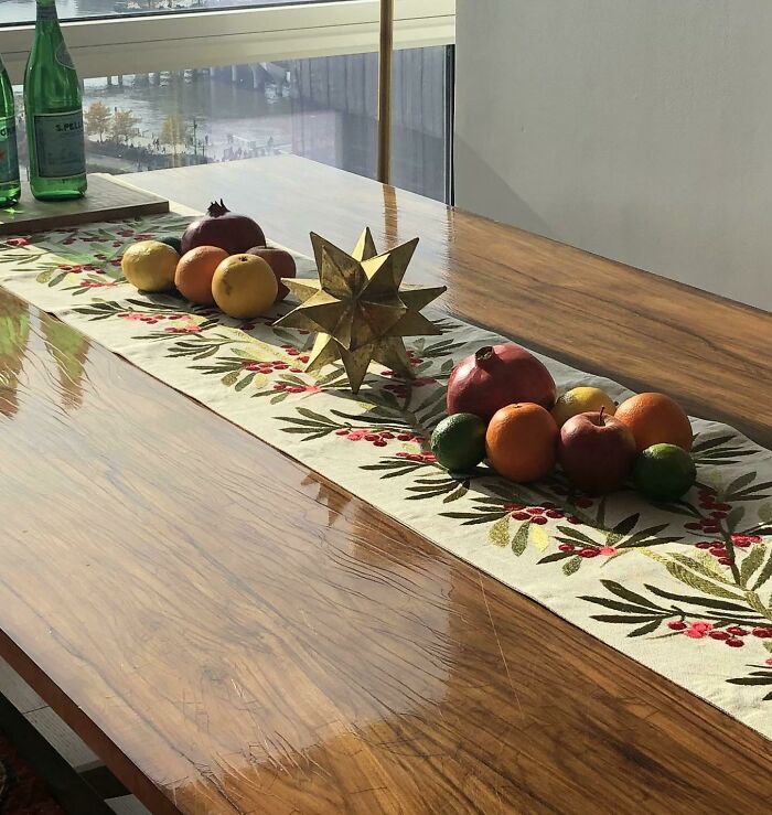 I Hosted Thanksgiving For The First Time And Didn’t Want To Buy A Lot Of Holiday Stuff For One Night So I Just Bought Colorful Fruit To Decorate With