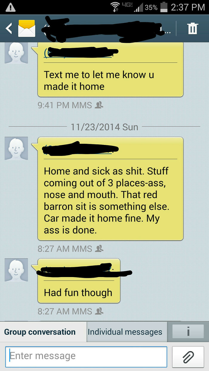 "Stuff Coming Out Of 3 Places" Accidental Group Text From 60 Y/O Coworker To Entire Department