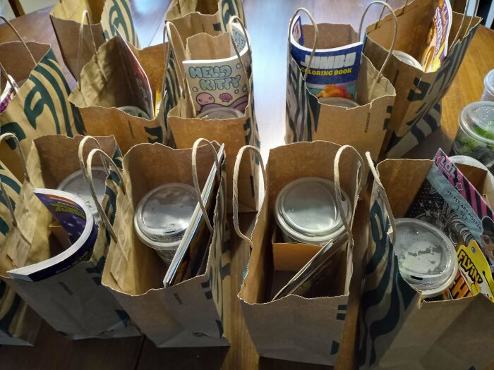 Working Thanksgiving Sucks, So I Made All My Baristas Gift Bags! Thank You For Everything You Do