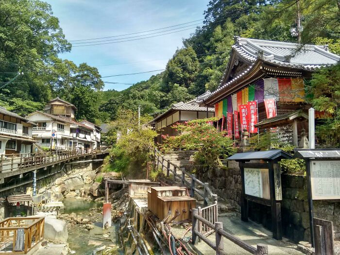 Onsen In Rural Japan. Straight Out Of Studio Ghibli Anime!