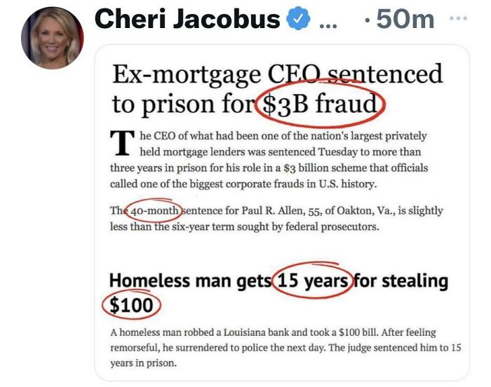 The Homeless Man Should Have Given The Stolen Money To His Own Corporation Then It Would Be Ok