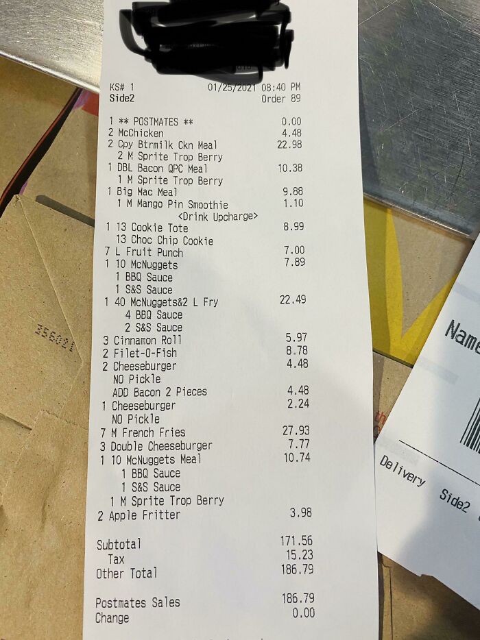 Quite Possibly The Most Ridiculous And Expensive Order I’ve Ever Seen For Delivery [usa]