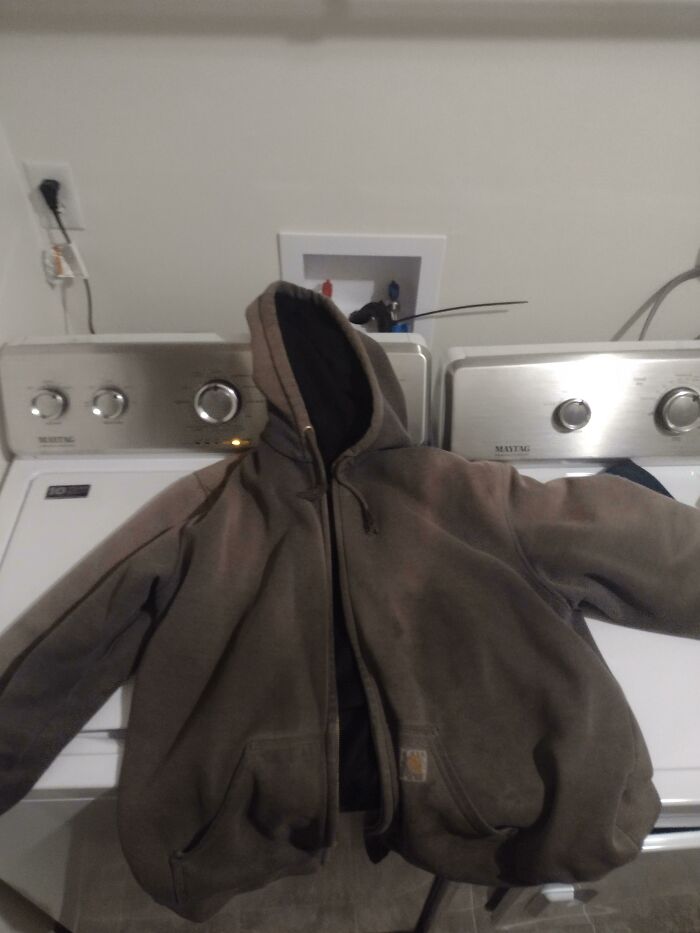 My Carhartt Jacket I've Worn Nearly Every Single Day Since I Got It In 2017. Besides Sun Fading, Not A Single Hanging Thread, Torn Zipper, Or Any Issues At All. Absolute Workhorse Of A Jacket