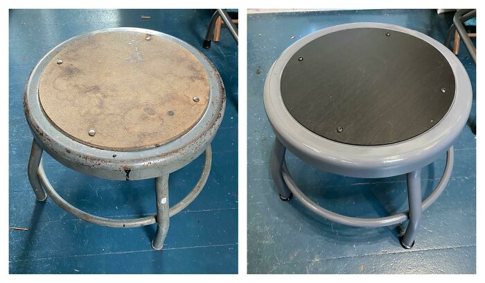 I Refreshed This Sturdy Little Stool From 1975