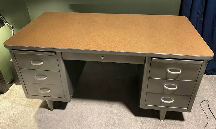 Just Cut And Installed A New Press Board Top For My Tanker Desk