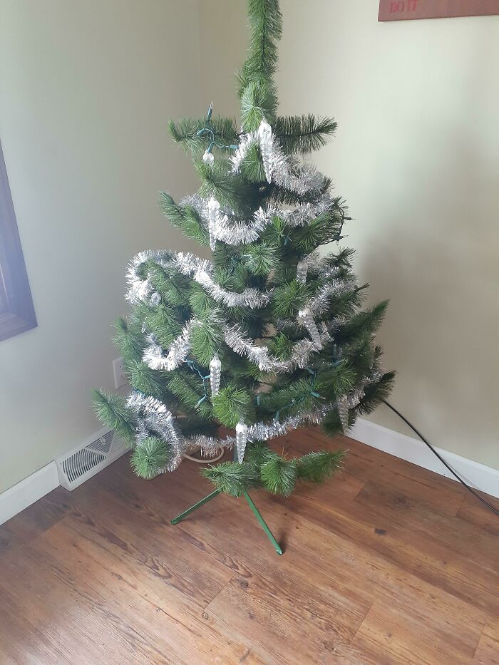 Artificial Christmas Tree Originally Bought By My Great Grandma. Before Being Taken Down For The 65th Time. Made By American Tree And Wreath In The Late 1950s