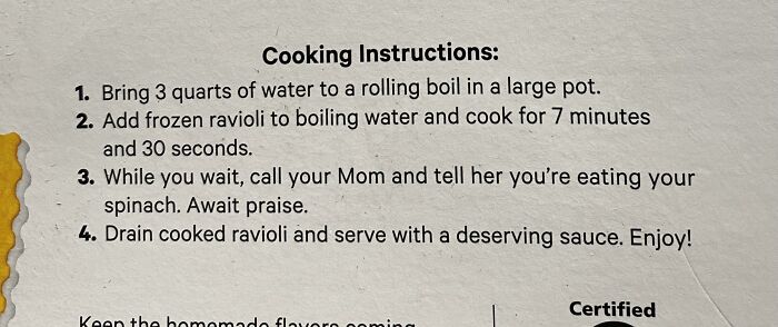 Wholesome Ravioli Moment