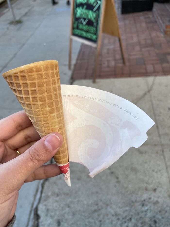 Surprise Inside My Sugar Cone Wrapper