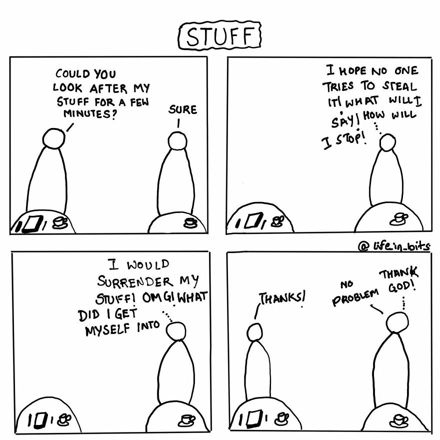 48 Minimalistic Comics About My Everyday Observations