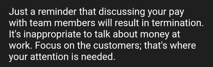 My Sister Recieved This Email Today. It Was Sent From Her Manager To All Her Coworkers