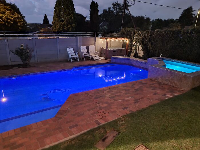 Having Dinner At The Pool