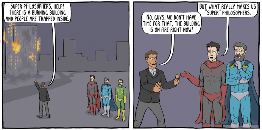 Artist Illustrates How Absurd Philosophy Can Be In 8 Witty Comics