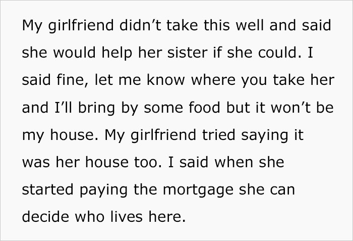 Girlfriend's "Hot Mess Of A Sister" Attempts To Move Into Guy's House Despite Him Strictly Saying "No", So He Changes The Locks
