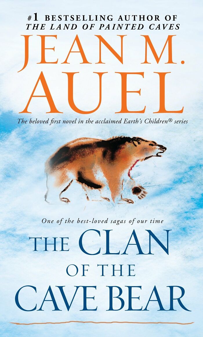 Book cover of The Clan of the Cave Bear by Jean M. Auel featured in folks online list of books that changed their lives.