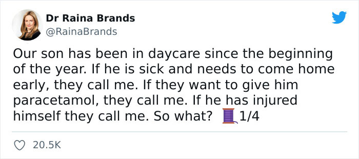 Daycare Keeps Calling The Mom Instead Of The Dad When They Need Something, So She Calls Them Out
