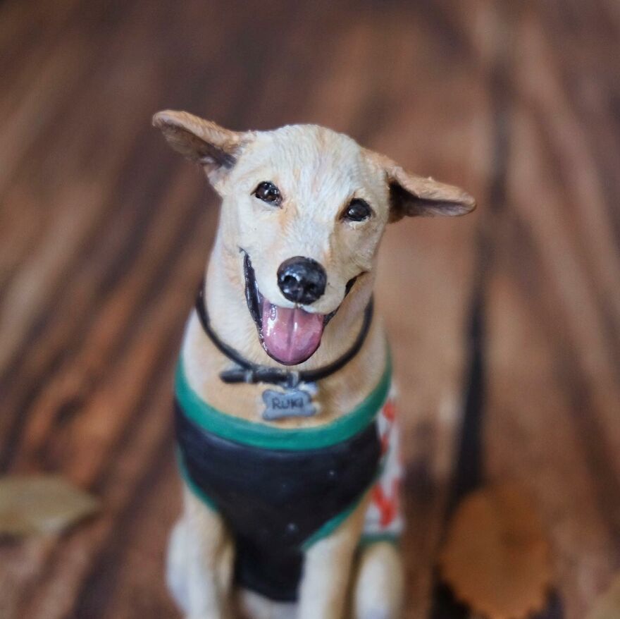 A Collection Of Dog Sculptures I Made From Polymer Clay