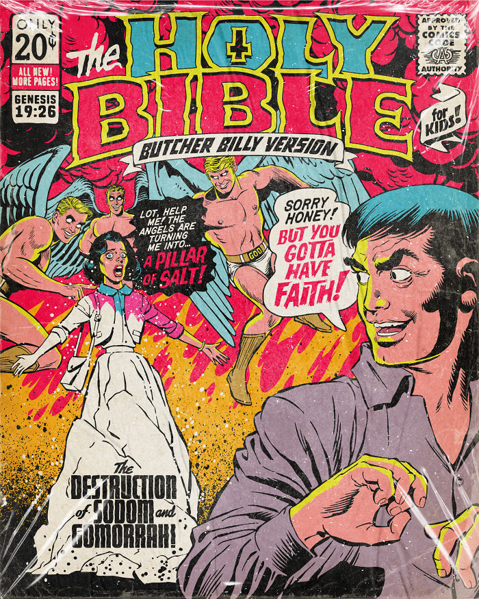 Here Are 21 Of The Creepiest Bible Stories As Vintage Comic Books For Kids
