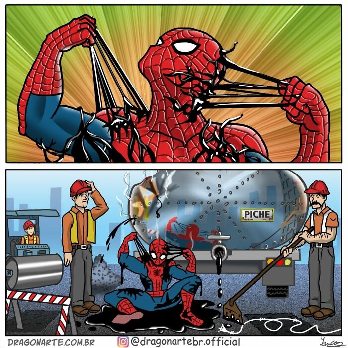 Artist Shows What Superheroes And Other Famous Characters Do When They Are Not Saving The World ( New Comics)