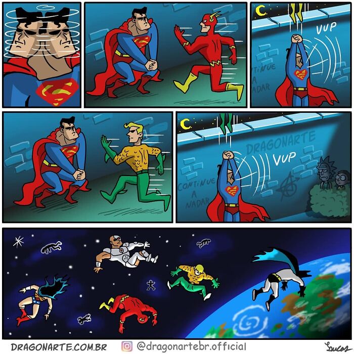 Artist Shows What Superheroes And Other Famous Characters Do When They Are Not Saving The World ( New Comics)
