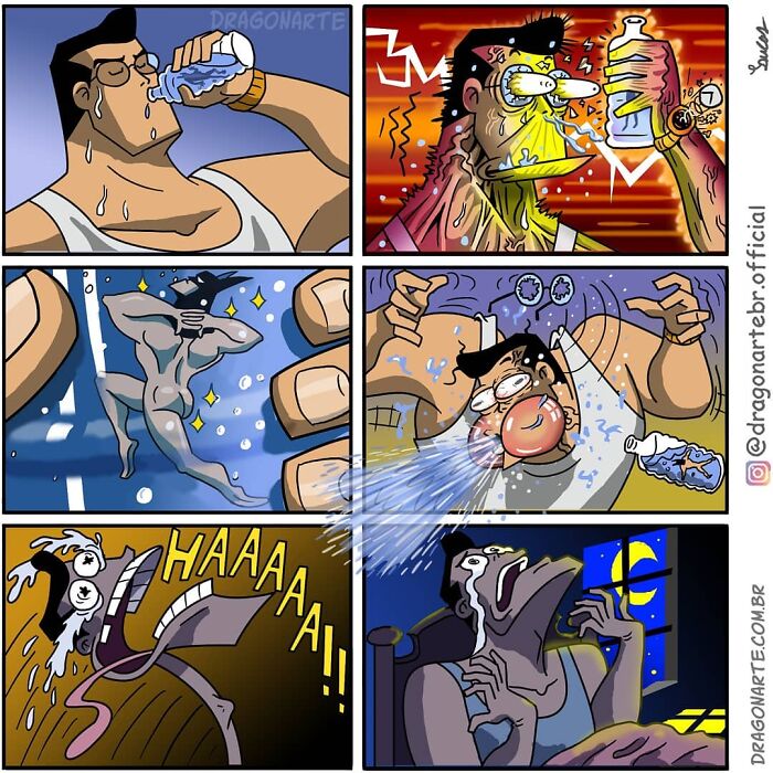 Artist Shows What Superheroes And Other Famous Characters Do When They Are Not Saving The World ( New Comics)