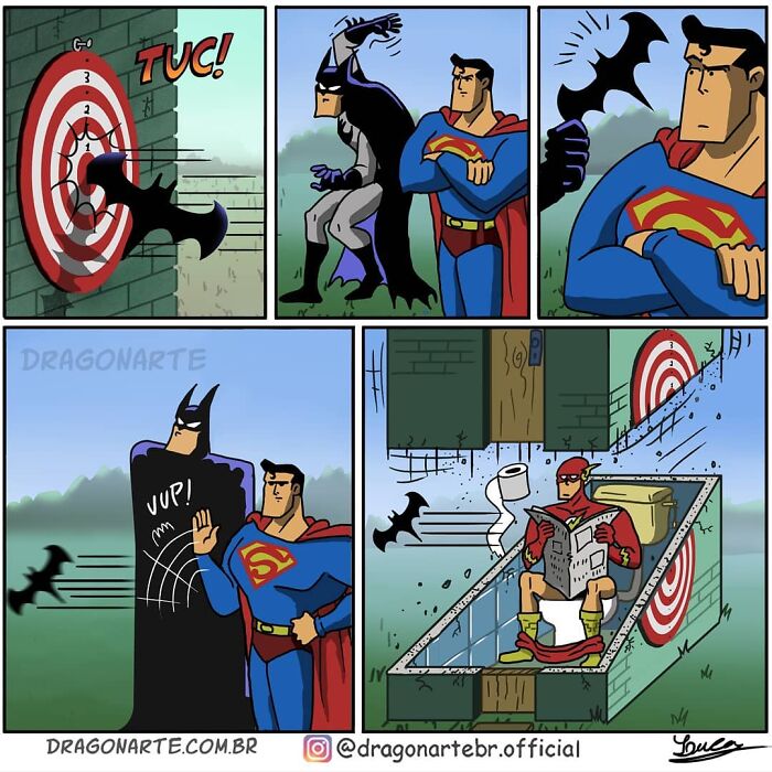 Artist Shows What Superheroes And Other Famous Characters Do When They Are Not Saving The World ( New Comics)