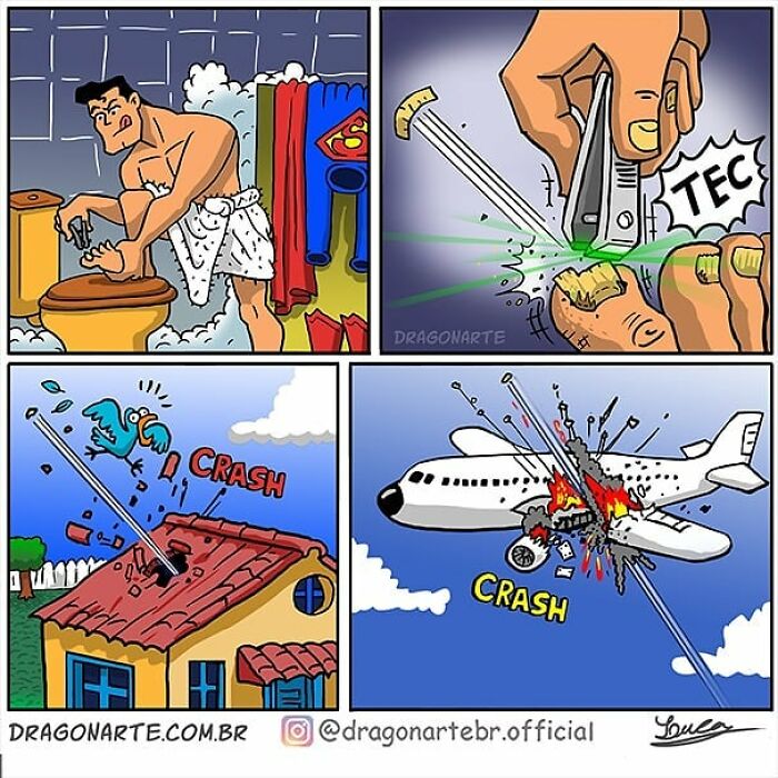 Artist Shows What Superheroes And Other Famous Characters Do When They Are Not Saving The World ( New Comics)