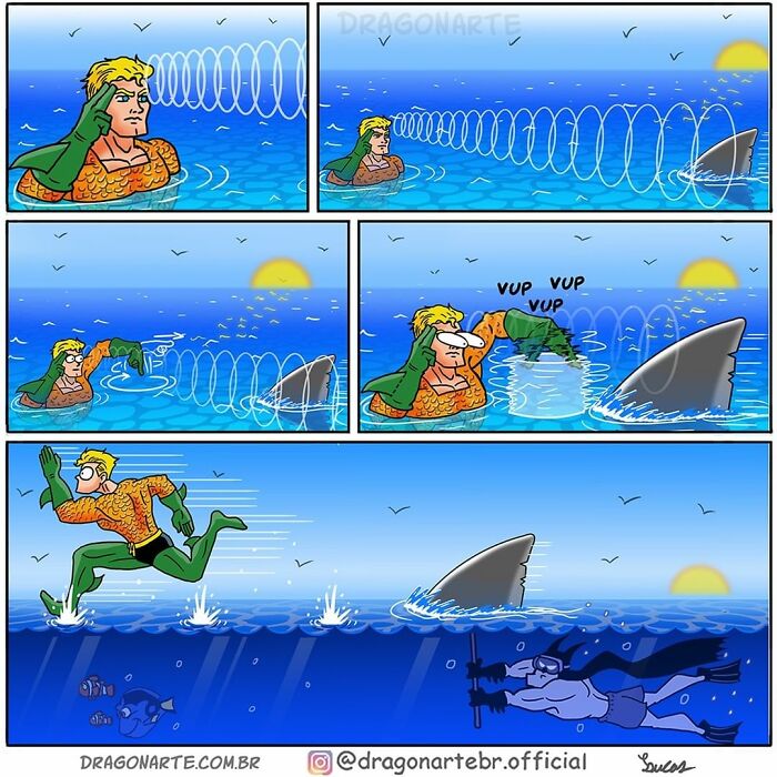 Artist Shows What Superheroes And Other Famous Characters Do When They Are Not Saving The World ( New Comics)