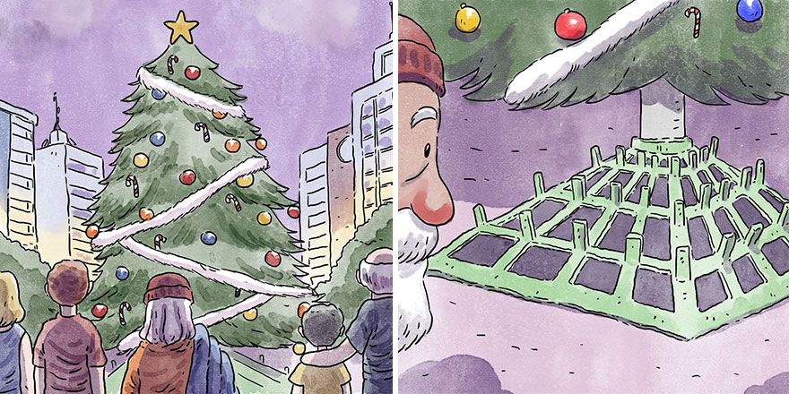 Un artista brasileño crea cómics desgarradores sin usar una sola palabra (7 nuevas historietas)