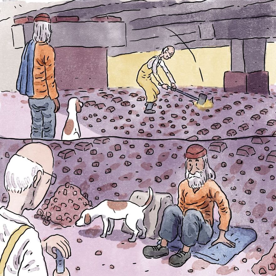 Un artista brasileño crea cómics desgarradores sin usar una sola palabra (7 nuevas historietas)