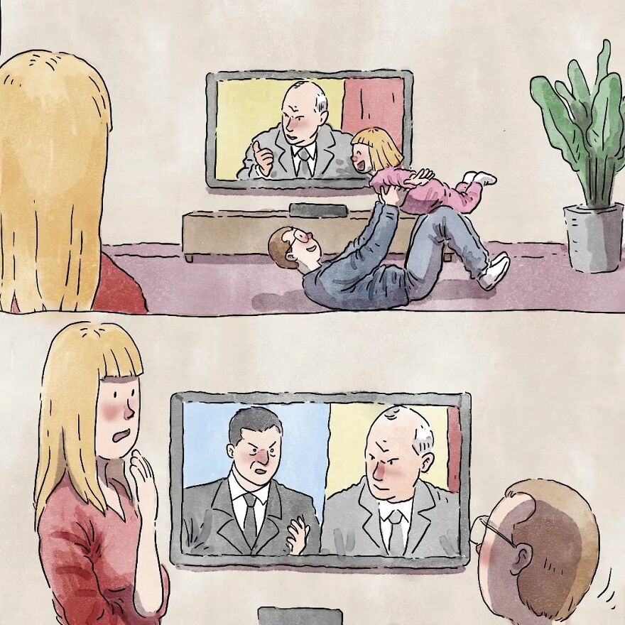 Un artista brasileño crea cómics desgarradores sin usar una sola palabra (7 nuevas historietas)