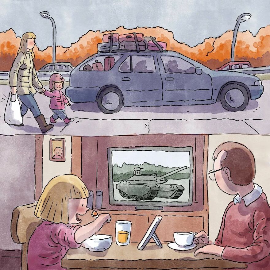 Un artista brasileño crea cómics desgarradores sin usar una sola palabra (7 nuevas historietas)